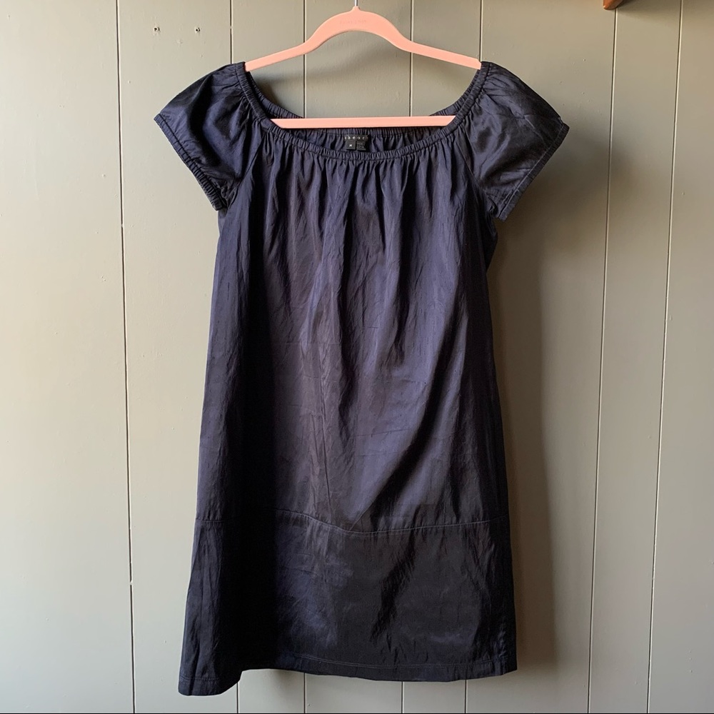 Theory 100% Silk Navy Mini Dress